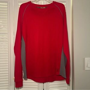 Mossy Oak Men’s thermal shirt Red And Gray XL